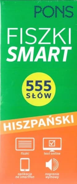 Fiszki SMART 555 Hiszpański W.2 PONS - Opracowanie Zbiorowe