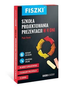 Fiszki szkoła projektowania prezentacji w 4 dni - Bucki Piotr
