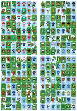 Galeria - zdjęcie nr. 5 - Flagi świata Mapa piłkarska z naklejkami