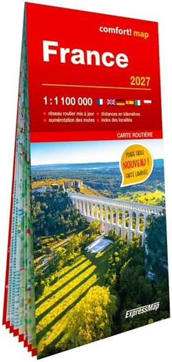 France carte routie`re 1:1 100 000 laminat w.2027 - Praca zbiorowa