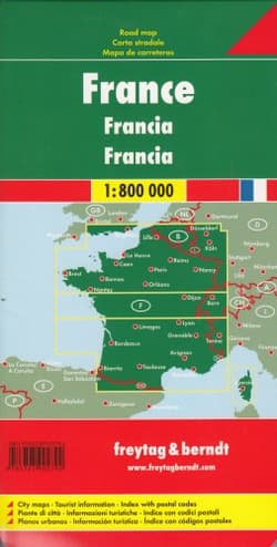 Francja mapa 1:800 000 - Opracowanie Zbiorowe