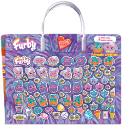 Futrzaste słodziaki. Furby. Kocham naklejać - null null, Opracowanie Zbiorowe