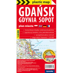 Galeria - zdjęcie nr. 2 - Gdańsk Gdynia Sopot plan Trójmiasta 1:26 000 foliowana 2025