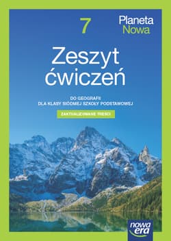 Geografia planeta nowa NEON zeszyt ćwiczeń dla klasy 7 szkoły podstawowej EDYCJA 2023-2025