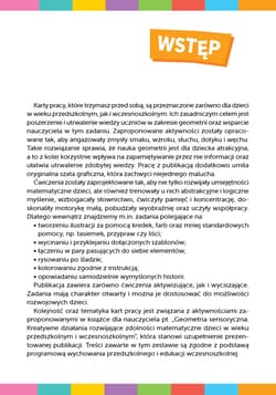 Galeria - zdjęcie nr. 2 - Geometria sensoryczna Kreatywne karty pracy rozwijające zdolności matematyczne dzieci w wieku przedszkolnym i wczesnoszkolnym