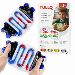 Gniotek sensoryczny z cieczą squishy niebieski