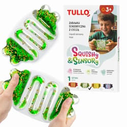 Gniotek sensoryczny z cieczą squishy zielony