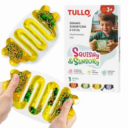 Gniotek sensoryczny z cieczą squishy żółty