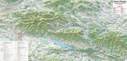 Galeria - zdjęcie nr. 2 - Gorce i Pieniny mapa panoramiczna turystyczna 1:52 000 laminat 2024