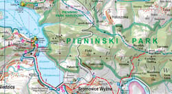 Galeria - zdjęcie nr. 2 - Gorce i Pieniny mapa turystyczna 1:50 000 foliowana 2023