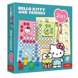 Gra 2w1 Chińczyk węże i Drabiny Hello Kitty 02896