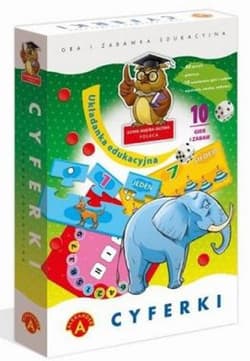 Gra Cyferki układanka edukacyjna sowa mądra głowa 1316