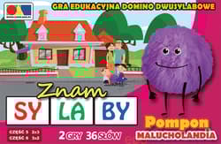 Gra domino Znam sylaby Cz.5 i 6 - zestaw Pompon