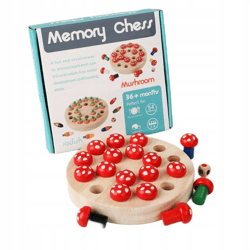 Gra Grzybki drewniane memory