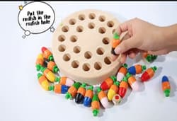 Gra Marchewki drewniane memory