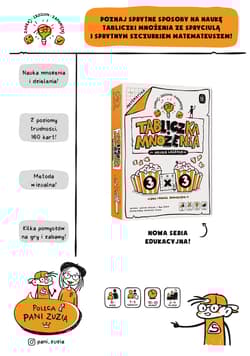 Gra Tabliczka mnożenia Nauka liczenia Zzz zagraj-zrozum-zapamiętaj - Justyna Kesler