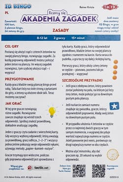 Galeria - zdjęcie nr. 3 - Gra Uczmy się Akademia Zagadek IQ Bingo