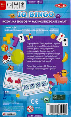 Galeria - zdjęcie nr. 2 - Gra Uczmy się Akademia Zagadek IQ Bingo