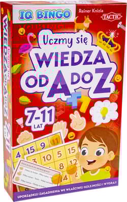 Gra Uczmy się Wiedza od A do Z IQ Bingo