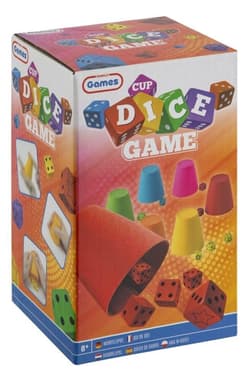 Gra w kości + 6 kubeczków