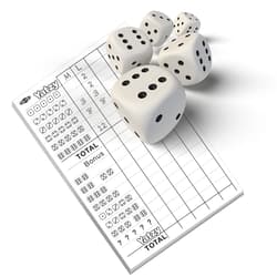 Galeria - zdjęcie nr. 2 - Gra w kości Yatzy drewniane kostki (podłużna bez ołówka)