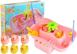 Gra zręcznościowa łowienie kaczuszek basenik różowy