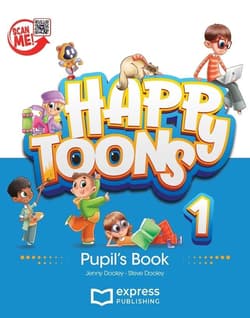 Happy Toons 1 edycja międzyna. PB + DigiBook (kod) - Dooley Jenny, Steve Dooley