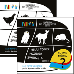 Hela i Tomek poznają zwierzęta Część 1-2 Pakiet. Książeczki dla najmłodszych dzieci - Hanna Gawrońska