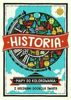 Historia Mapy do kolorowania Z kredkami dookoła świata