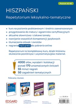Galeria - zdjęcie nr. 2 - Hiszpański. Repetytorium leksykalno-tematyczne. Poziom A2-B2 wyd. 3
