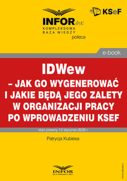 IDWew – jak go wygenerować i jakie będą jego zalety w organizacji pracy po wprowadzeniu KSeF - ebook - Patrycja Kubiesa