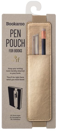 IF Bookaroo Pen Pouch - uchwyt na długopis złoty