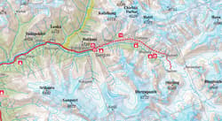Galeria - zdjęcie nr. 3 - Indian Himalaya trekking map 1:350 000  laminat V2