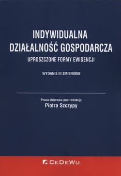 Indywidualna działalność gospodarcza Uproszczone formy ewidencji