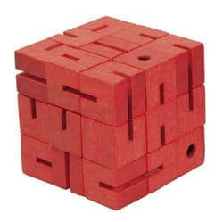 IQ-Test Flexi Cube, drewno, czerwona 17512