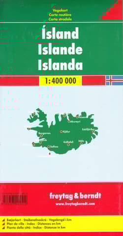 Islandia mapa 1:400 000 - Opracowanie Zbiorowe