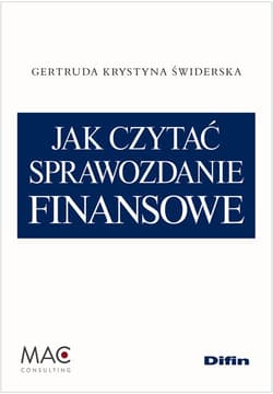 Jak czytać sprawozdanie finansowe - Świderska Gertruda Krystyna