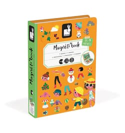 Janod Magnetyczna układanka 4 pory roku Magnetibook