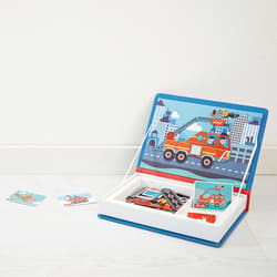 Galeria - zdjęcie nr. 3 - Janod Magnetyczna układanka Straż pożarna Magnetibook 3-8 lat