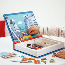 Galeria - zdjęcie nr. 2 - Janod Magnetyczna układanka Straż pożarna Magnetibook 3-8 lat