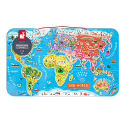 Janod Puzzle magnetyczne Mapa świata