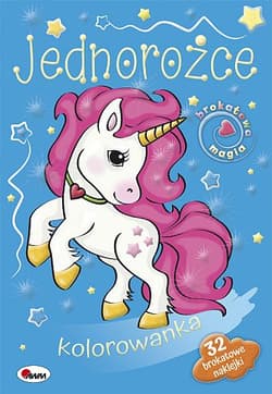 JEDNOROŻCE kolorowanka Brokatowa magia - Piotr Kozera