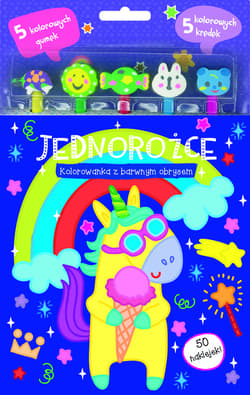 Jednorożce Kolorowanka z barwnym obrysem - Praca zbiorowa