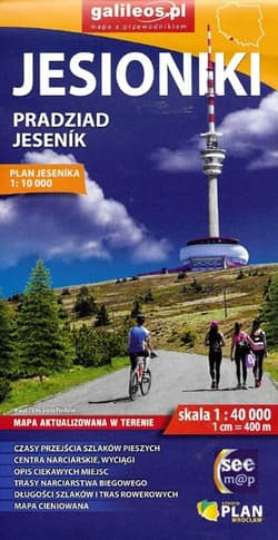 Jesioniki - Pradziad - mapa 2025 - Opracowanie Zbiorowe