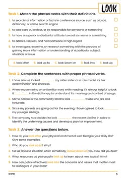 Galeria - zdjęcie nr. 2 - Język angielski Phrasal Verbs w obrazkach Ćwiczenia dla uczniów szkół średnich