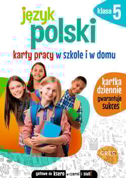 Język polski. Karty pracy w szkole i w domu. Klasa 5 - Karolina Cichocka