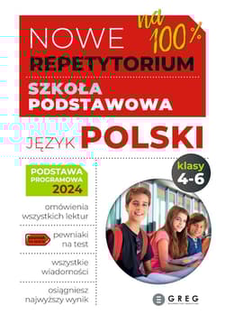 Język polski. Nowe Repetytorium 2025. Szkoła podstawowa. Klasa 4-6 - Opracowanie Zbiorowe