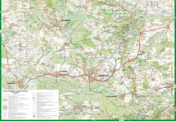 Galeria - zdjęcie nr. 2 - Jura Krakowsko-Częstochowska 1 cz. Północna mapa turystyczna 1:52 000 laminat 2024