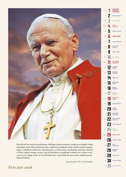 Galeria - zdjęcie nr. 2 - Kalendarz 2026 ścienny Św. Jan Paweł II do Polaków