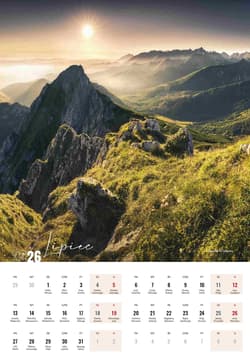 Galeria - zdjęcie nr. 2 - Kalendarz 2026 Tatry wieloplanszowy